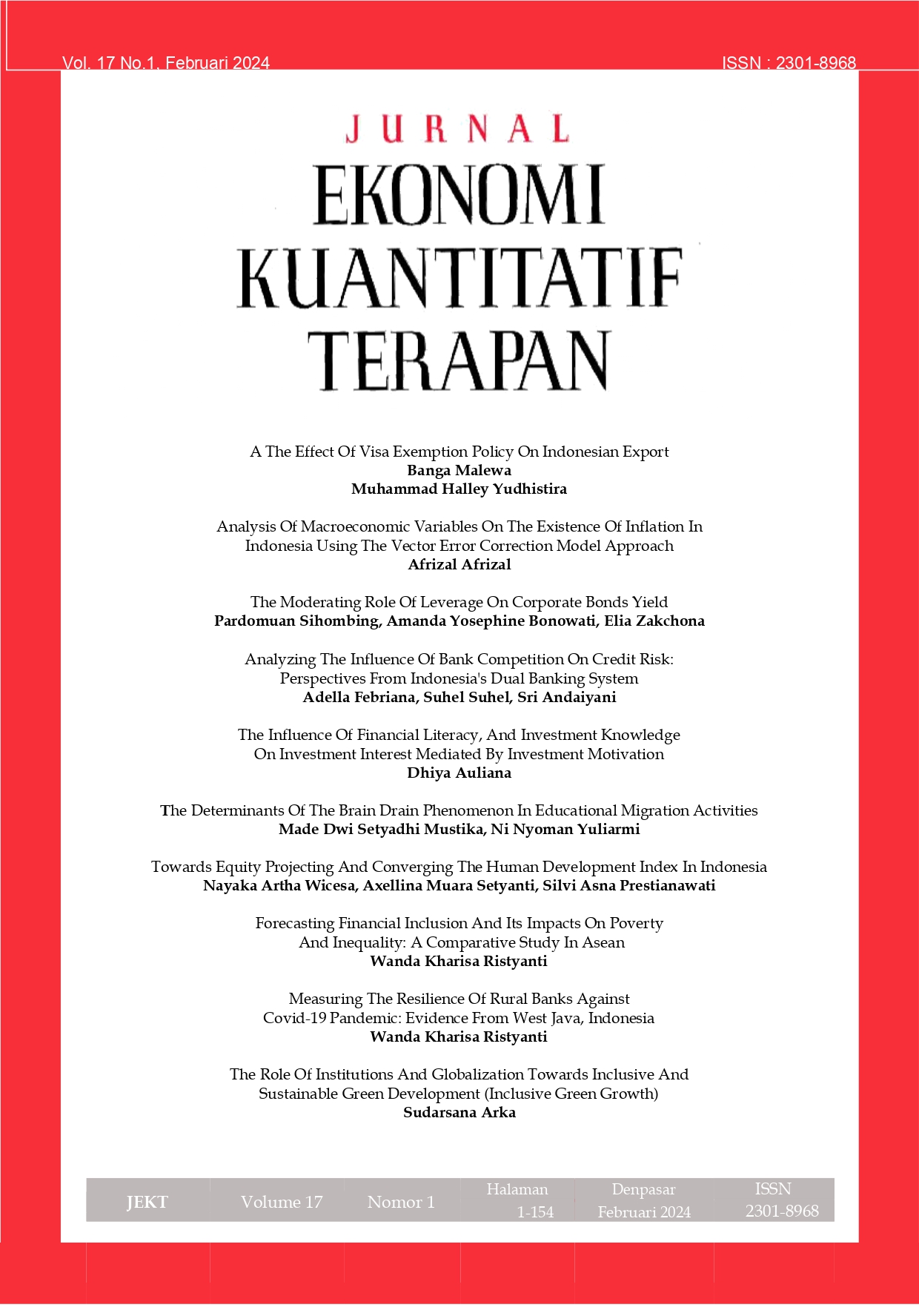 					View Vol. 17 No. 1 (2024): Vol. 17, No. 1, Februari 2024 (pp.1-154)
				