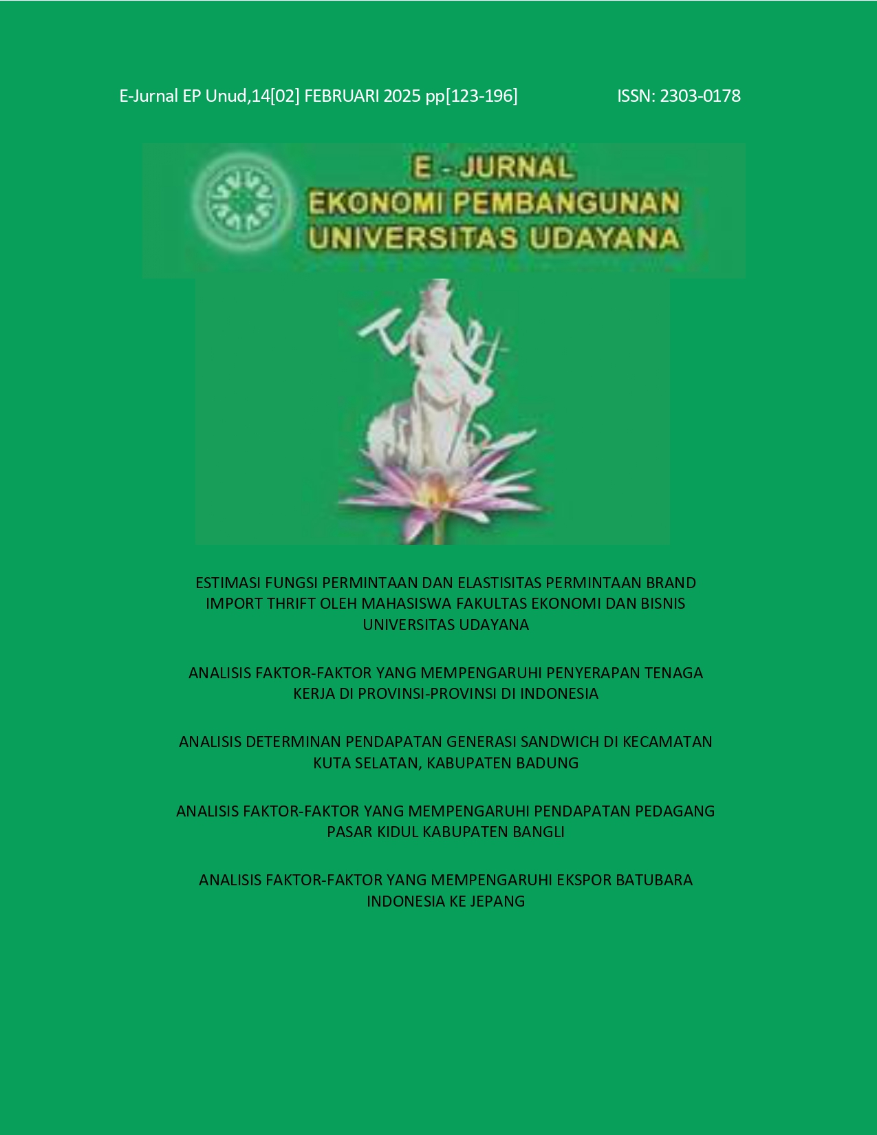 Vol. 14, No. 2, FEBRUARI 2025 (pp.123-196)