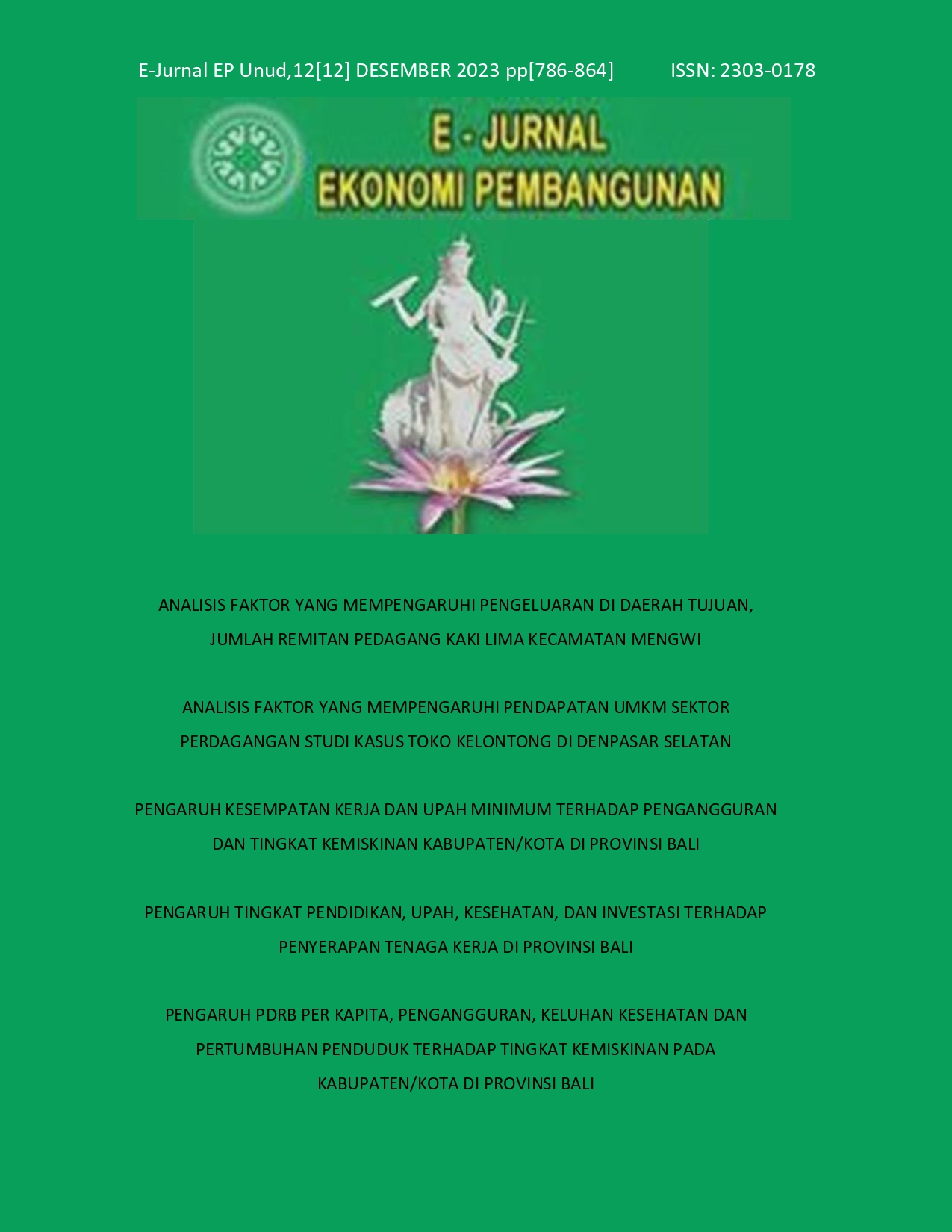 Vol. 12, No. 12, DESEMBER 2023 (pp.786-864)