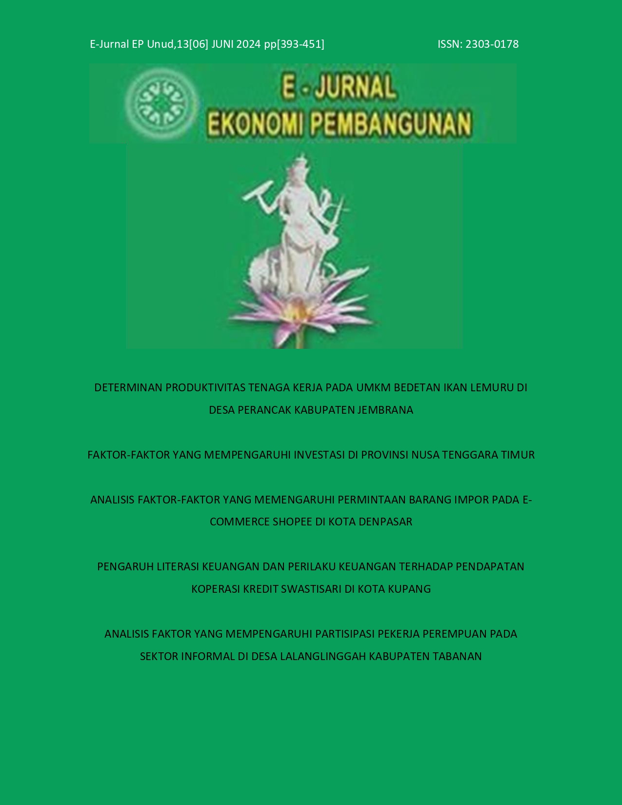 Vol. 13, No. 6, JUNI 2024 (pp.393-451)