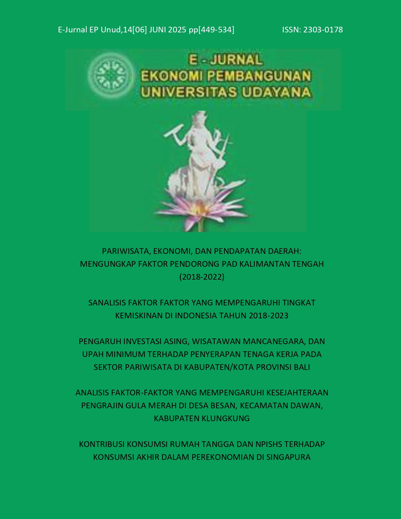 					View Vol. 14 No. 6 (2025): Vol. 14, No. 6, JUNI 2025 (pp.449-534)
				