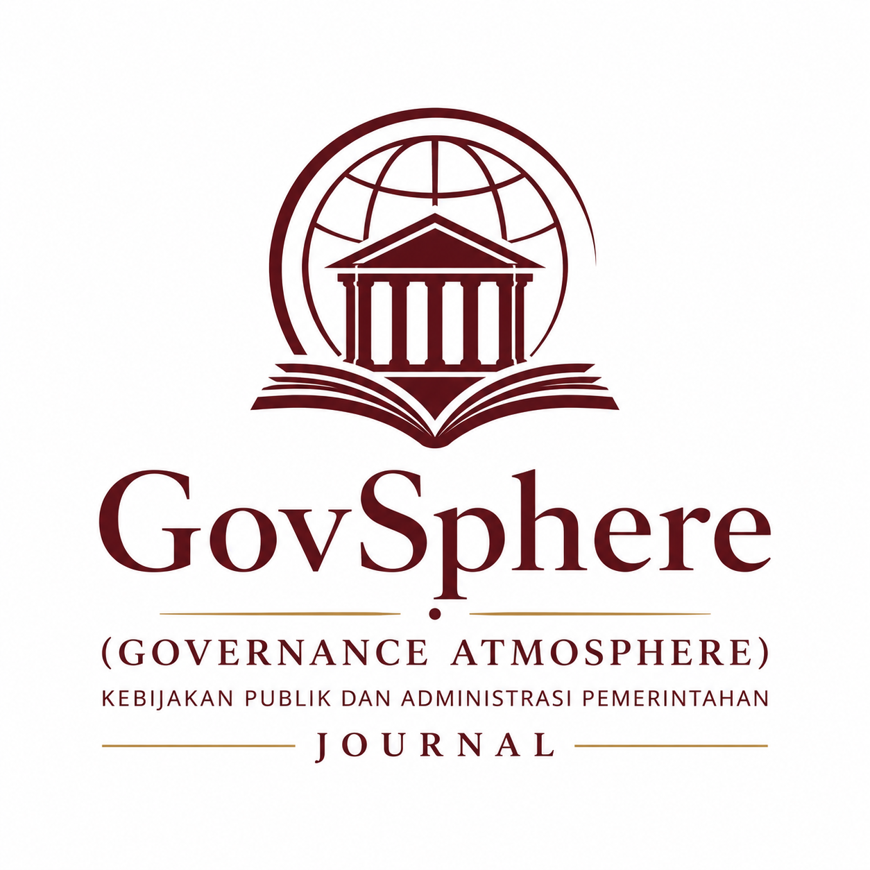 GOVSPHERE journal thumbnail with globe and governance emblem in maroon background.