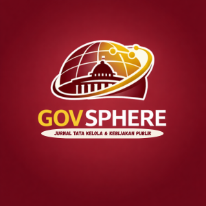 GOVSPHERE journal thumbnail with globe and governance emblem in maroon background.